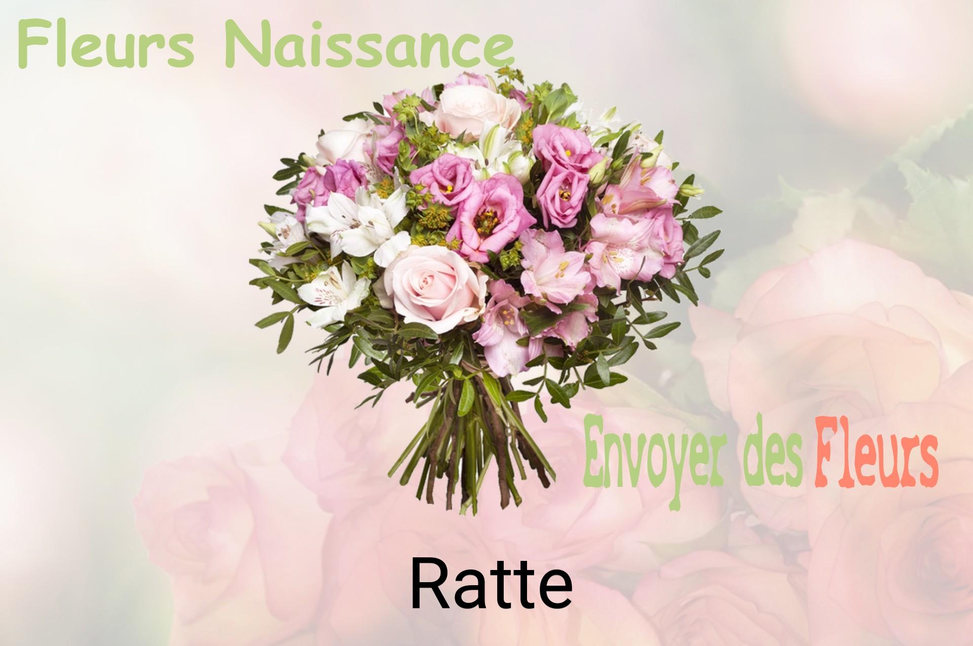 Bouquet de fleurs de naissance livré à Ratte